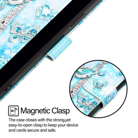 Чохол-книжка Colored Drawing Pattern Plain Weave Leather для Xiaomi 14T Pro - Butterfly