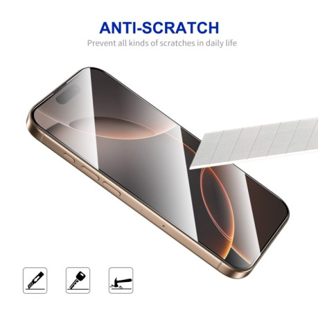 Захисне Скло ENKAY Easy Install High Alumina Silicon для iPhone 16 Pro - чорне