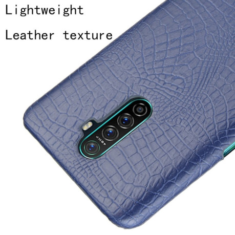 Ударопрочный чехол Crocodile Texture на Realme X2 Pro - синий