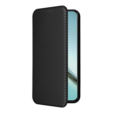 Чохол-книжка Carbon Fiber Texture на Realme 13 Pro / 13 Pro+ - чорний