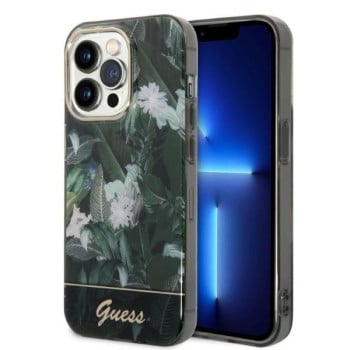 Оригінальний чохол Guess Jungle Collection на iPhone 14 Pro Max - green