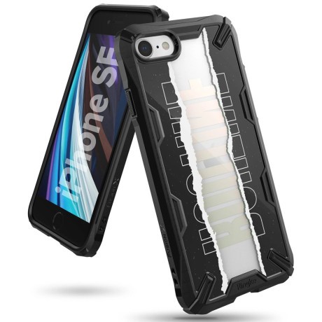 Оригінальний чохол Ringke Fusion X Design durable на iPhone SE 3/2 2022/2020 /8/7 black (XDAP0014)
