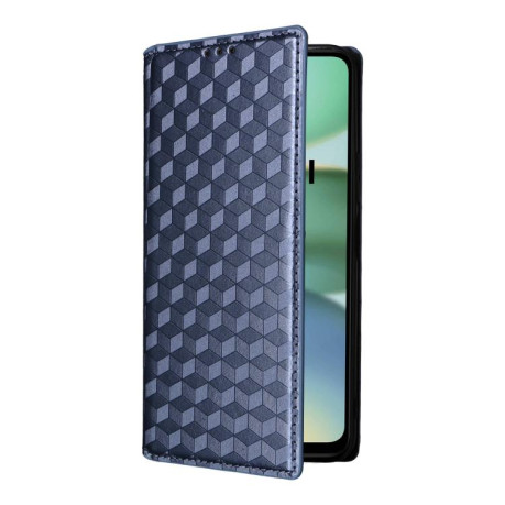Чехол-книжка Cubic Grid Texture Flip Leather для Xiaomi Redmi A5 4G 173.3mm - синий