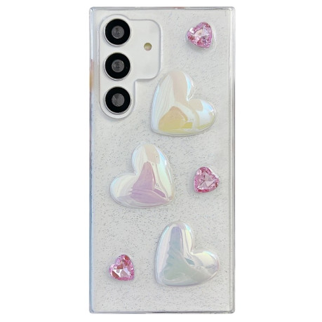 Протиударний чохол Love Epoxy для Samsung Galaxy S24 5G - рожевий