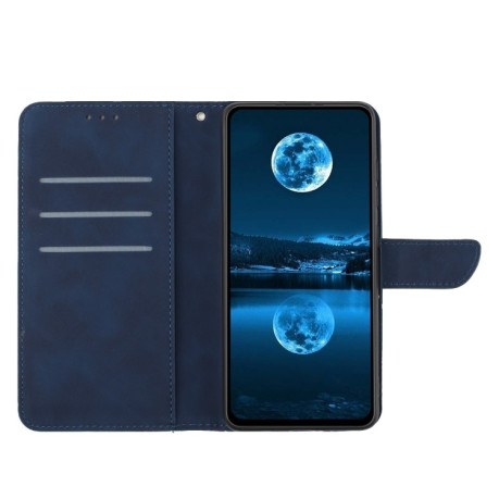 Чехол-книжка Stitching Embossed Leather для OnePlus 12R 5G Global - синий