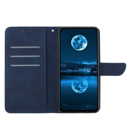 Чехол-книжка Stitching Embossed Leather для Samsung Galaxy A56 5G - синий