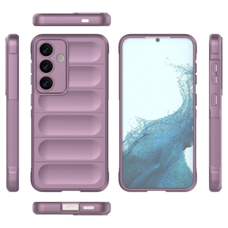 Силиконовый чехол Magic Flannel для Samsung Galaxy S24 5G - фиолетовый