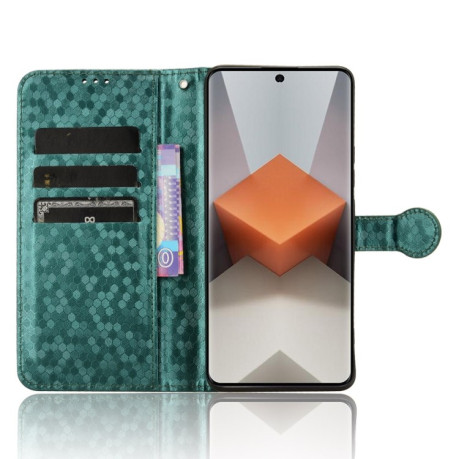 Чехол-книжка Honeycomb Dot для Xiaomi Redmi Note 13 Pro+ - зеленый