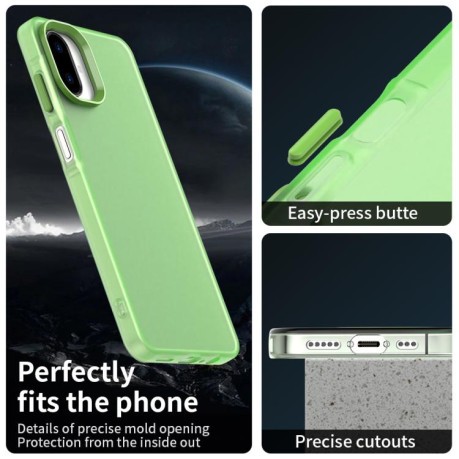Противоударный чехол Candy Series для Samsung Galaxy A07 4G - зеленый