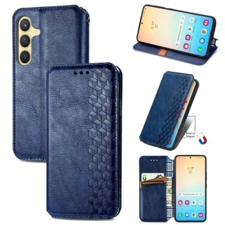 Чохол-книжка Cubic Grid для Samsung Galaxy S25+ 5G - синій