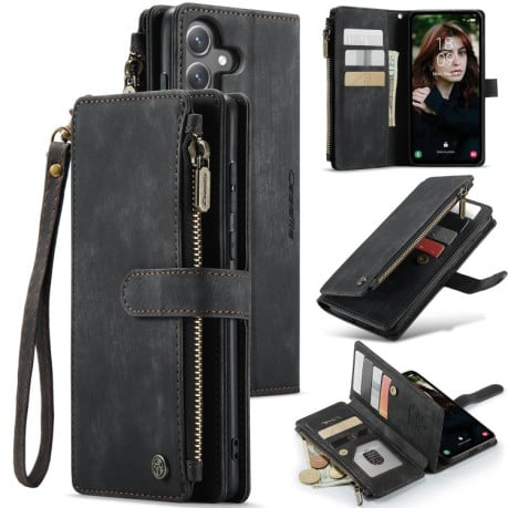 Чохол-гаманець CaseMe-C30 для Samsung Galaxy S24 FE 5G - чорний