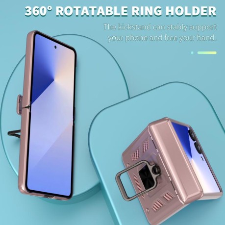 Чехол Sliding Window Hinge на Samsung Galaxy Flip 7 5G - золото