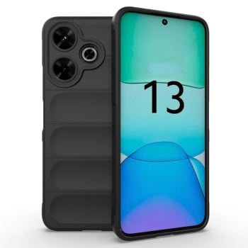 Силиконовый чехол Magic Flannel для Xiaomi Redmi 13 4G Global - черный