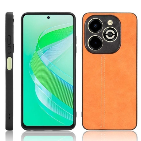 Ударозащитный чехол Sewing Cow Pattern для Infinix Smart 8 Plus / Smart 8 Pro - оранжевый