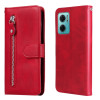 Чехол-книжка Fashion Calf Texture для Xiaomi Redmi Note 11E/Redme 10 5G - красный