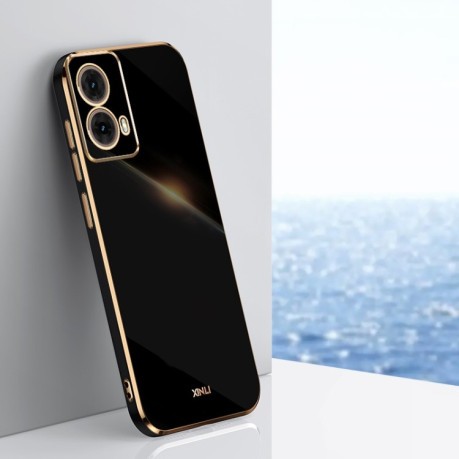 Противоударный чехол XINLI Straight Edge для Motorola Moto G85 - черный