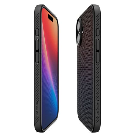 Оригинальный чехол Spigen Liquid Air на iPhone 17 - Matte Black