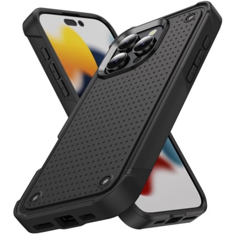 Противоударный чехол PC + TPU Shockproof Protective для iPhone 16 Pro - Black