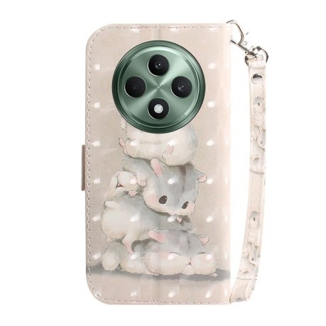 Чохол-книжка 3D Painting для OPPO Reno12 F/12 FS 5G - Squirrels