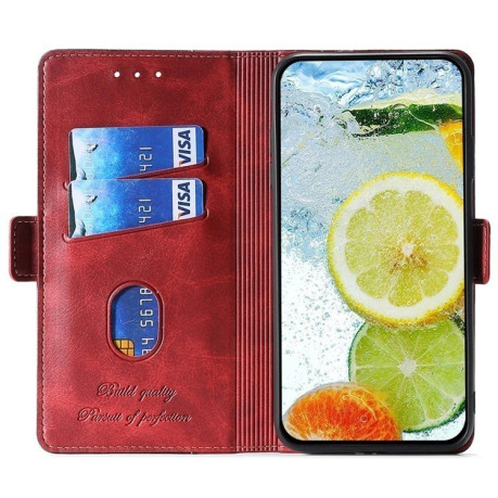 Чохол-книжка Contrast Color для OPPO Reno12 F/12 FS 5G - Red + Black