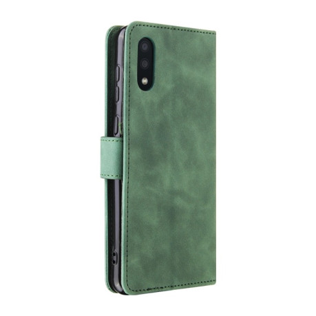 Чехол-книжка Solid Color Skin Feel на Samsung Galaxy A02 / M02 - зеленый