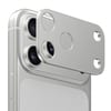 Захист камери (без лінз) Kalebol Metal Hollow Lens Protection Ring на iPhone 18 Pro Max — срібляста
