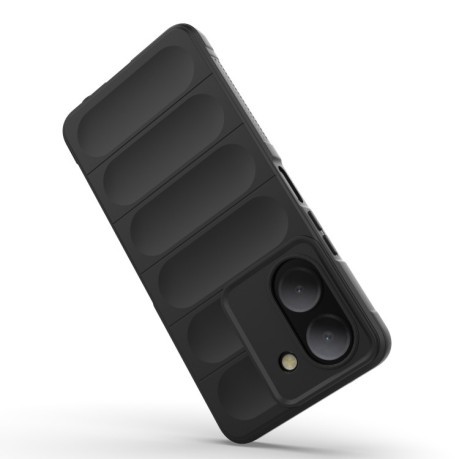 Силиконовый чехол Magic Flannel для Vivo Y36 4G - черный