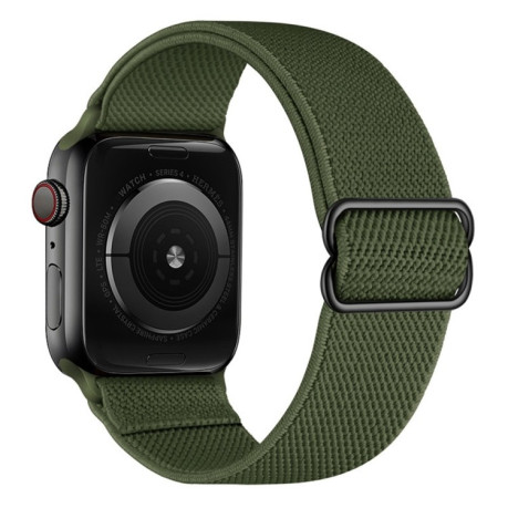 Ремешок Polyester Nylon для Apple Watch 10 46mm/Ultra 49mm / Series 8/7 45mm / 44mm / 42mm/45mm/44mm/42mm - зеленый