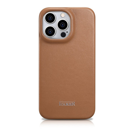 Шкіряний чохол-книжка iCarer CE Premium для iPhone 14 Pro Max - коричневий