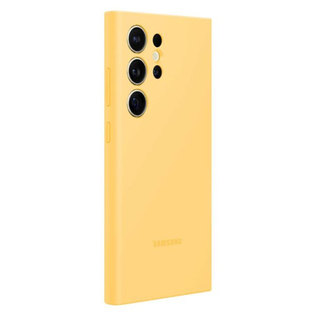 Оригинальный чехол Samsung Silicone Case для Samsung Galaxy S24 Ultra - yellow(EF-PS928TYEGWW)