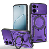 Магнитный чехол Escase MagSafe с поворотным держателем для OPPO A6 Pro 5G — фиолетовый