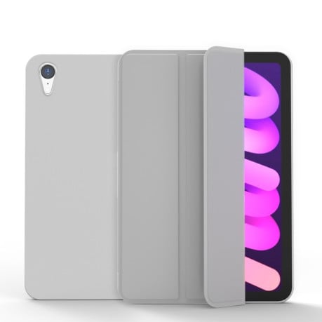Чехол-книжка Matte 3-folding для iPad mini 6 - серый