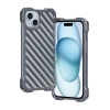 Противоударный чехол R-JUST Breathable для iPhone 15 Plus - серый