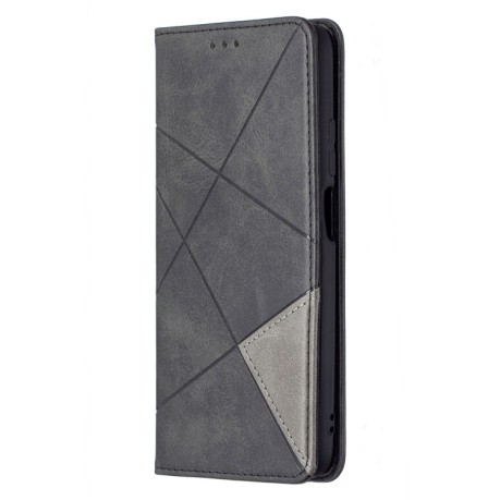 Чехол-книжка Rhombus Texture на Xiaomi Redmi 9T/Poco M3 - черный