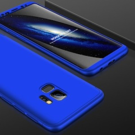 Чохол GKK Three Stage Splicing Full Coverage Samsung Galaxy S9-темно-синій