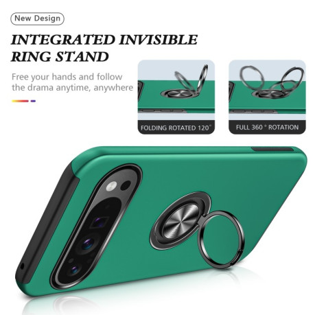 Противоударный чехол HMC 360 Degree Rotating Holder для Google Pixel 9 Pro - зеленый