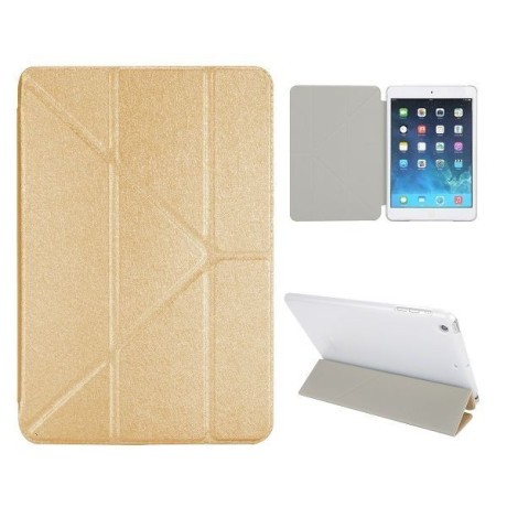 Чехол Tri-Fold Folio Silk Texture золотой для iPad Air
