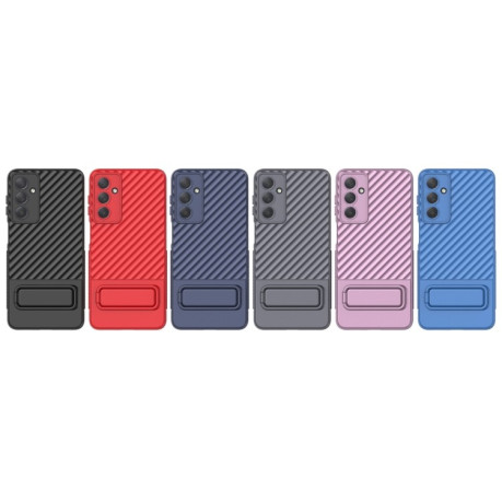 Противоударный чехол Texture Wavy для Samsung Galaxy M54 - черный