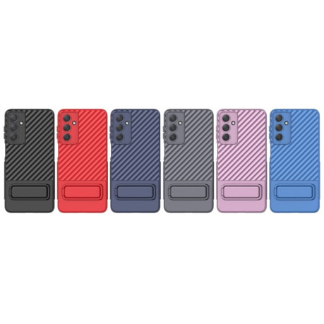 Противоударный чехол Texture Wavy для Samsung Galaxy M54 - фиолетовый