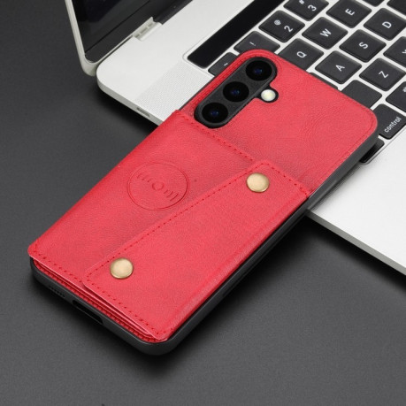 Протиударний чохол Double Buckle для Samsung Galaxy S25 5G - червоний