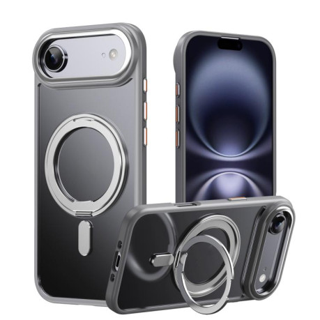 Ударозащитный чехол 360 Rotating MagSafe Magnetic Frosted на For iPhone Air - серый