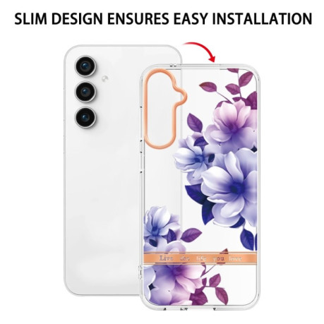 Противоударный чехол Flowers and Plants Series для Samsung Galaxy S23 FE 5G - Begonia