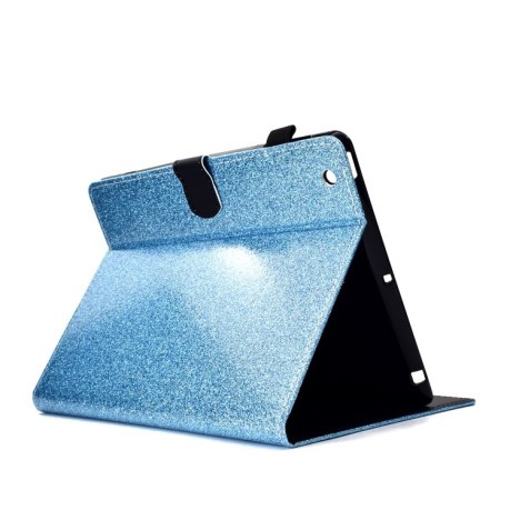 Чехол-книжка Varnish Glitter Powder на iPad 2 / 3 / 4 - голубой