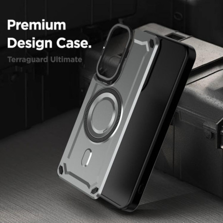 Противоударный чехол MagSafe with Lens Holder для Samsung Galaxy A56 5G - фиолетовый