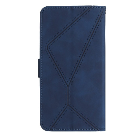Чехол-книжка Stitching Embossed Leather For Samsung Galaxy A05s - синий