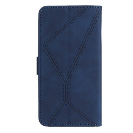 Чохол-книжка Stitching Embossed Leather на Samsung Galaxy S24 Ultra 5G - синій