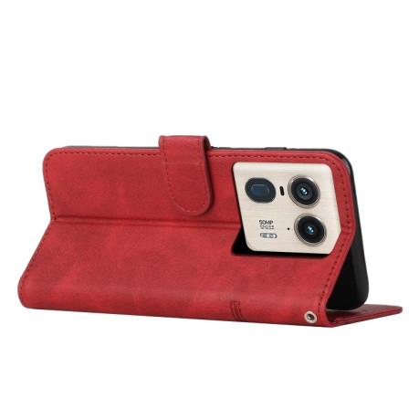 Чохол-книжка Stitching Calf Texture для Motorola Edge 50 Ultra - червоний