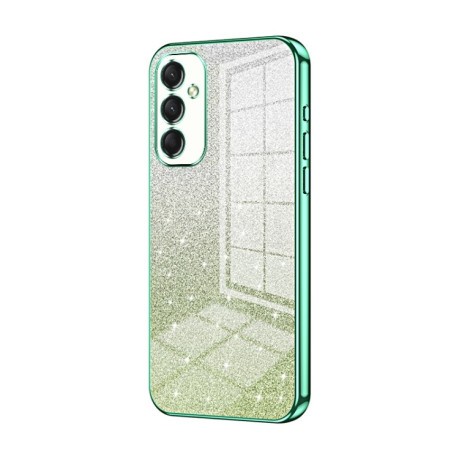 Ударозахисний чохол Gradient Glitter Powder Electroplated на Samsung Galaxy A16 5G - зелений