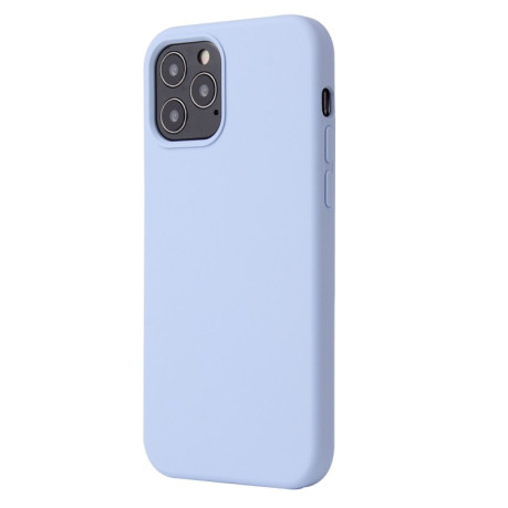Силіконовий чохол Solid Color Liquid на iPhone 12 Pro Max - світло-фіолетовий