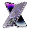 Чохол Clear Case Airbag Shockproof MagSafe для iPhone 15 Pro Max - фіолетовий